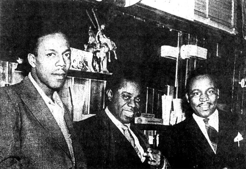 Louis Armstrong with Dude Ranch owners Pat Patterson and Sherman Pickett. (Photo: The Leftbank Project)